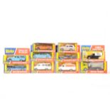 Dinky Toys; ten window box examples, all boxed.