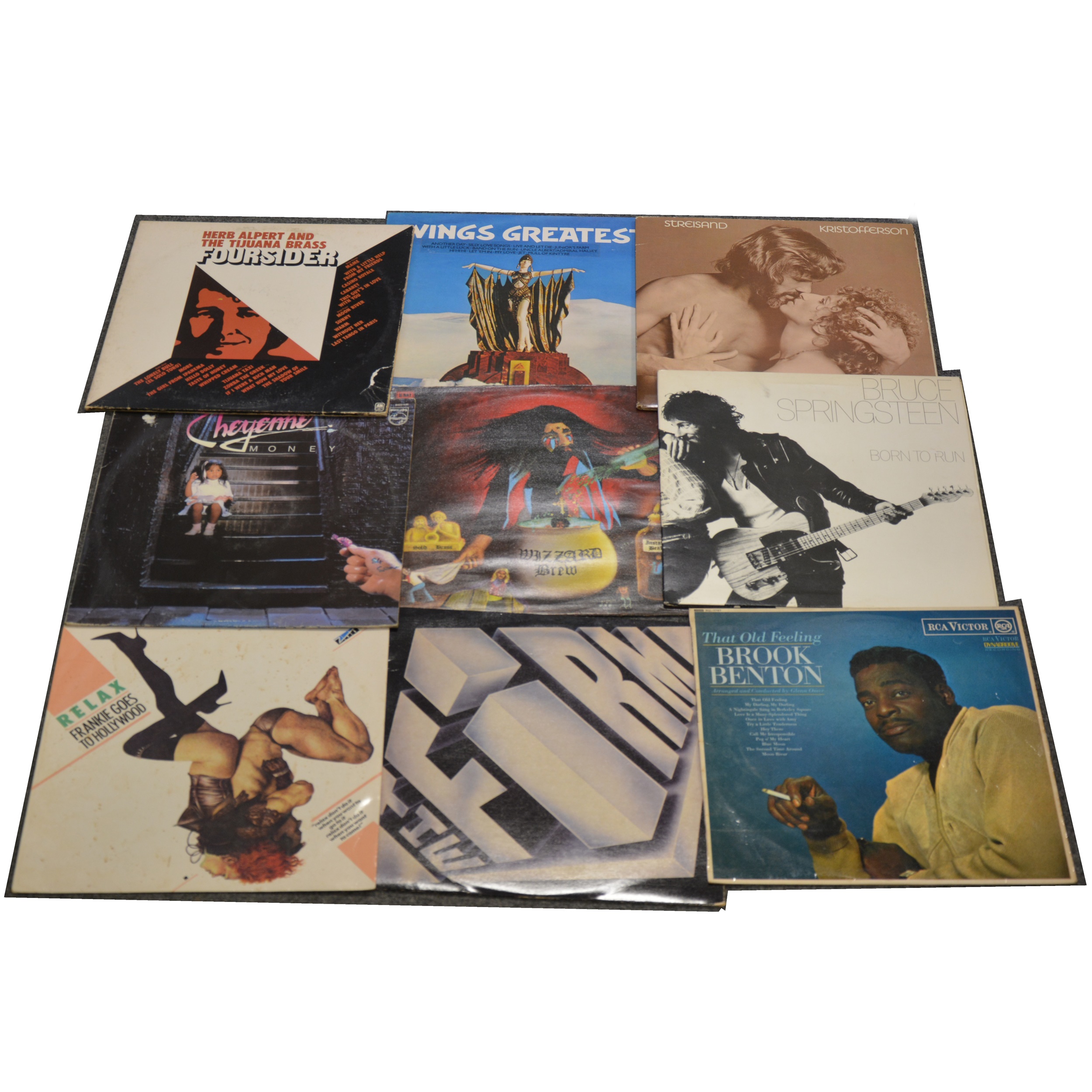 One box of mixed vinyl LP records; aprox sixty-seven