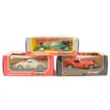 Burago 1:24 scale die-cast models; twenty seven including Ferrari 250 GTO (1962) and others, all