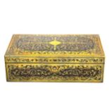 A George V boulle work box,