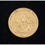 A George III gold Sovereign coin 1820.