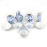 A quantity of Chinese blue and white ware