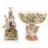 Dresden porcelain figural table centre