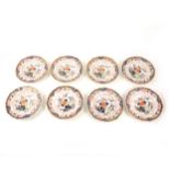 Eight Masons ironstone side plates