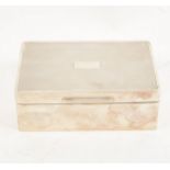 A silver cigarette/jewel box by James Deakin & Son, Chester 1931.