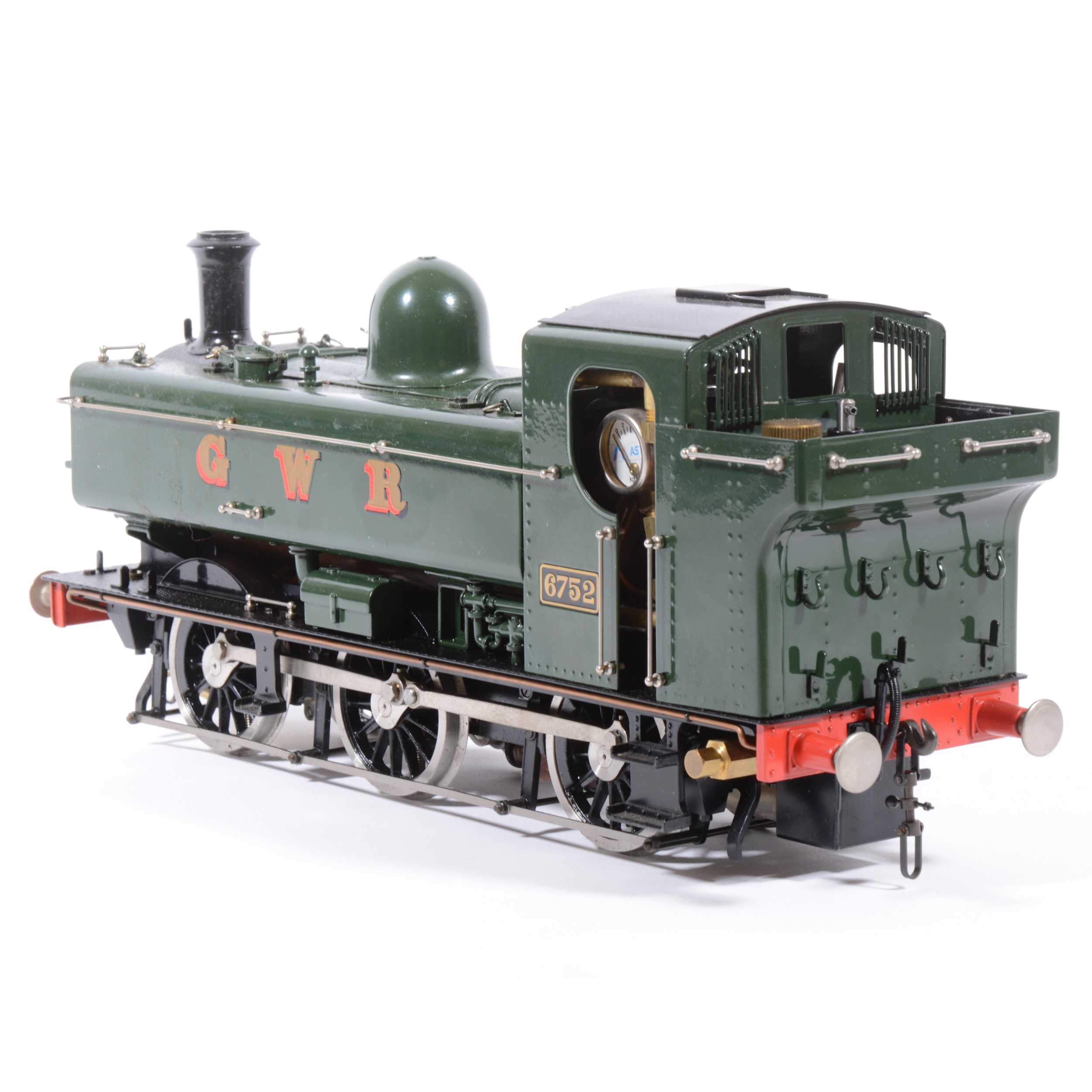 Aster Hobby live steam, gauge 1 / G scale, 45mm locomotive, 0-6-0 Pannier tank, GWR no.6752. - Image 2 of 2