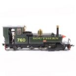 Accucraft live steam, gauge 1 / G scale, 45mm locomotive, L&B 'Exe' 2-6-2 Southern no.760, with