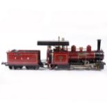 Roundhouse live steam, gauge 1 / G scale, 32mm locomotive and tender, 'The Gaffer' Liberty Belle