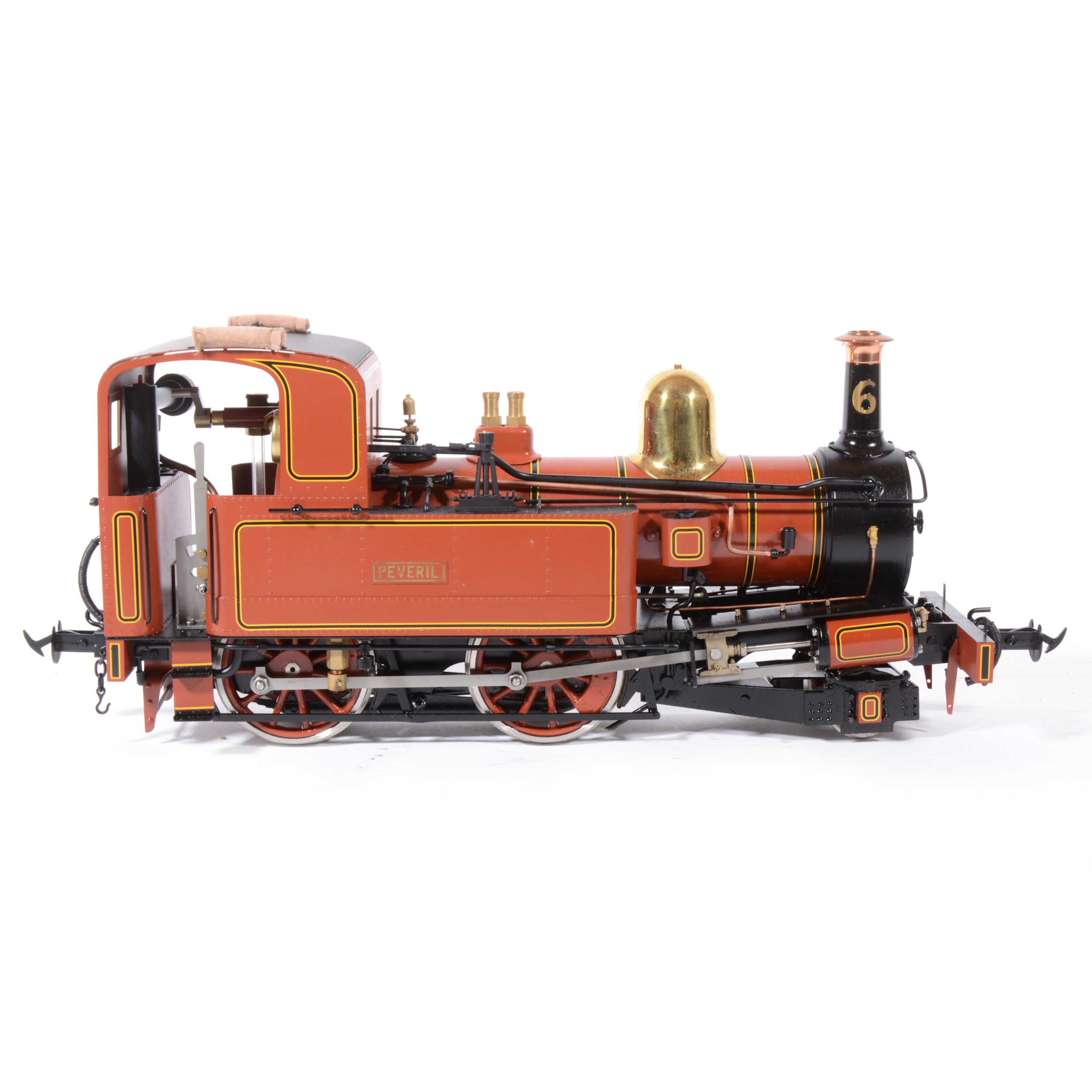 Accucraft live steam, gauge 1 / G scale, 45mm locomotive, Isle of Man 'Peveril', 2-4-0T, with