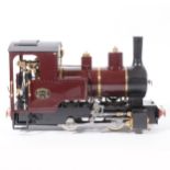 Roundhouse live steam, gauge 1 / G scale, 45mm locomotive, 'Billy' 0-4-0, Victoria maroon, with