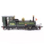 Accucraft live steam, gauge 1 / G scale, 45mm locomotive, L&B 'Yeo' 2-6-2 Southern no.759, with