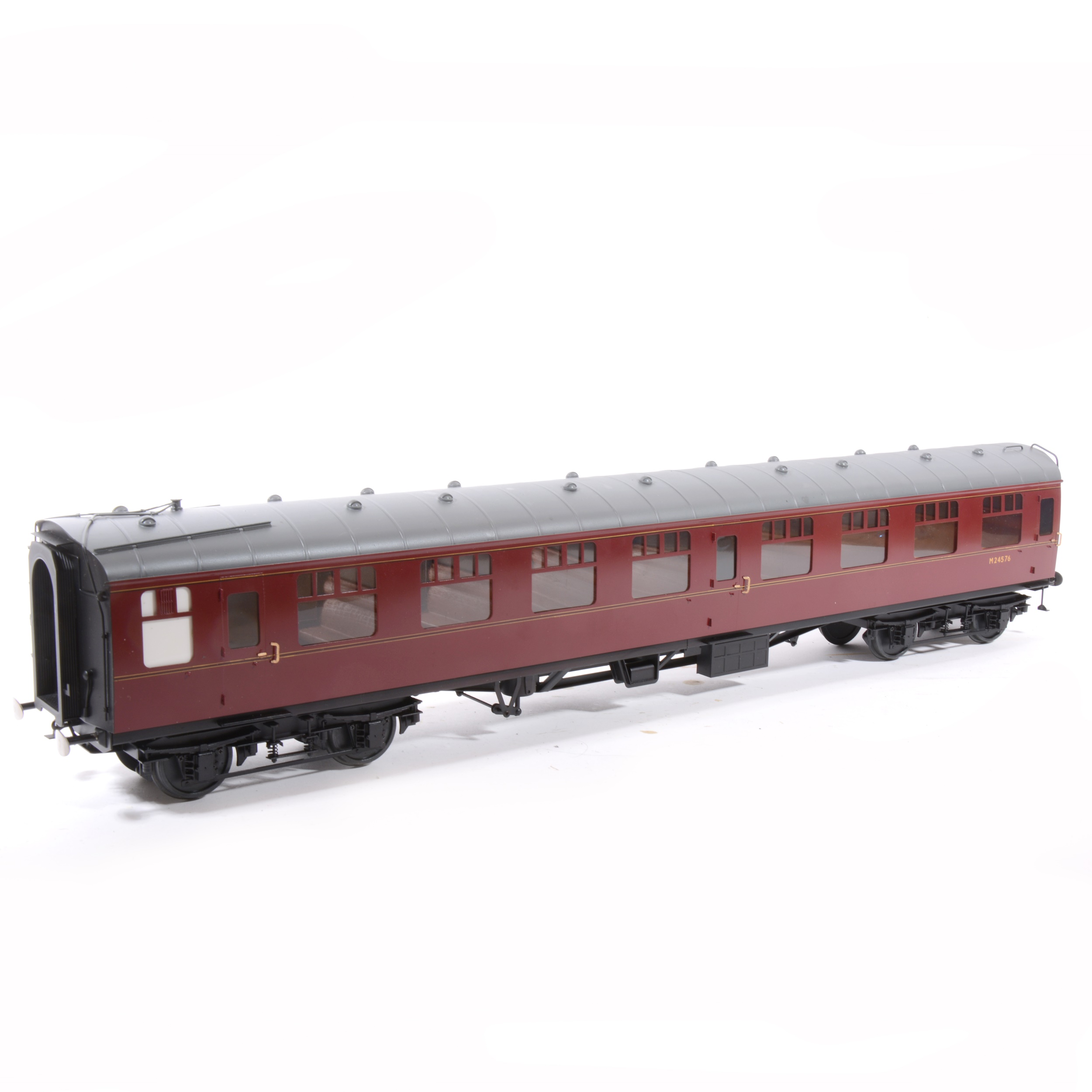 Tower Brass Models, gauge 1 / G scale, 45mm passenger coach, BR maroon no.M25476, boxed. - Image 2 of 2
