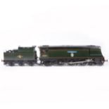 Aster Hobby live steam, gauge 1 / G scale, 45mm locomotive and tender; 'Winston Churchill' BR