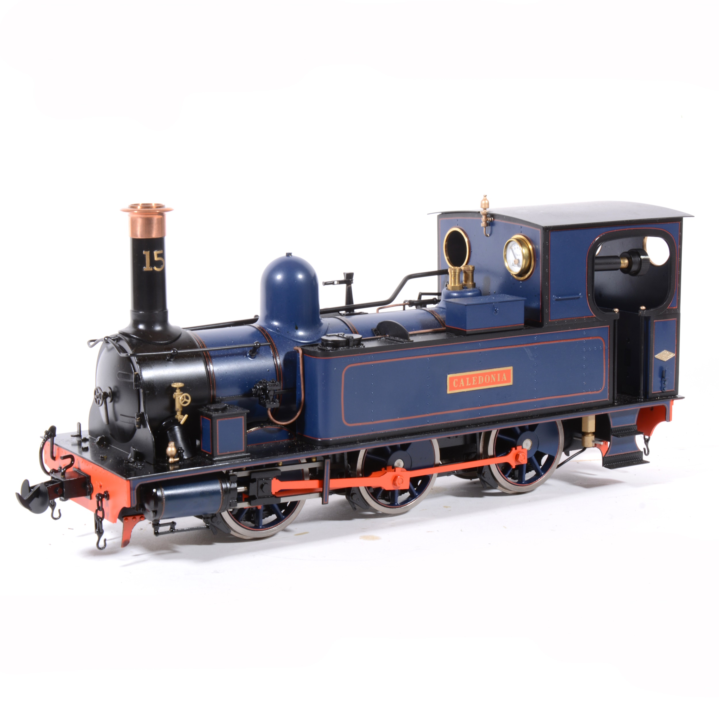 Accucraft live steam, gauge 1 / G scale, 45mm locomotive, Isle of Man 'Caledonia' 0-6-0T, blue - Image 2 of 2