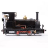 Roundhouse live steam, gauge 1 / G scale, 32mm locomotive, 'Lilla' 0-4-0, added 'Guthlaxton' label
