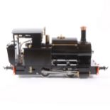 Accucraft live steam, gauge 1 / G scale, 45mm locomotive, Mortimer 0-4-0T, black, accessories and