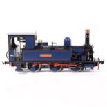 Accucraft live steam, gauge 1 / G scale, 45mm locomotive, Isle of Man 'Caledonia' 0-6-0T, blue