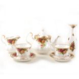 Royal Albert bone china teaservice, Old Country Roses; and other Old Country Roses tableware.