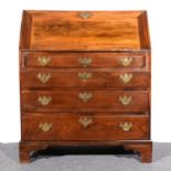 George III mahogany bureau