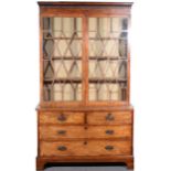 George III mahogany bookcase top