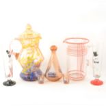A quantity of vintage cocktail glassware and part drink sets