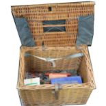 A wicker fishing stool/ box,