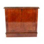 A mahogany travelling writing companion box.