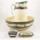Royal Doulton wash set, comprising jug and bowl;