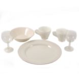 A quantity of catering crockery and glassware