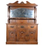 A large Continental oak sideboard