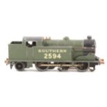 Hornby Dublo OO gauge model railway locomotive; EDL7 'Southern' 2594, pre-war example, unboxed.