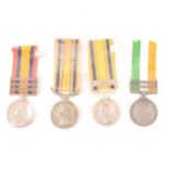 Four medals, to include a Queen's and King's South Africa Medal.