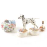 Royal Doulton Dalmatian figure, and other decorative ceramics.