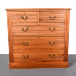 Edwardian walnut chest of drawers