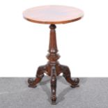 A Victorian pedestal table