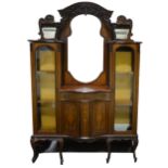 An Edwardian inlaid mahogany chiffonier sideboard,