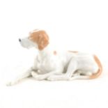 A Royal Copenhagen recumbent pointer dog, Model 1635