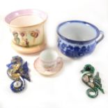 Four boxes of vintage ceramics and miscellany.