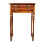 A reproduction walnut sidetable