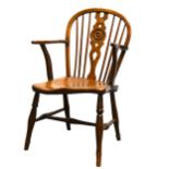 An elm and ash Windsor chair