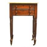 A Victorian mahogany night table