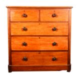 A Victorian mahogany chest of drawers