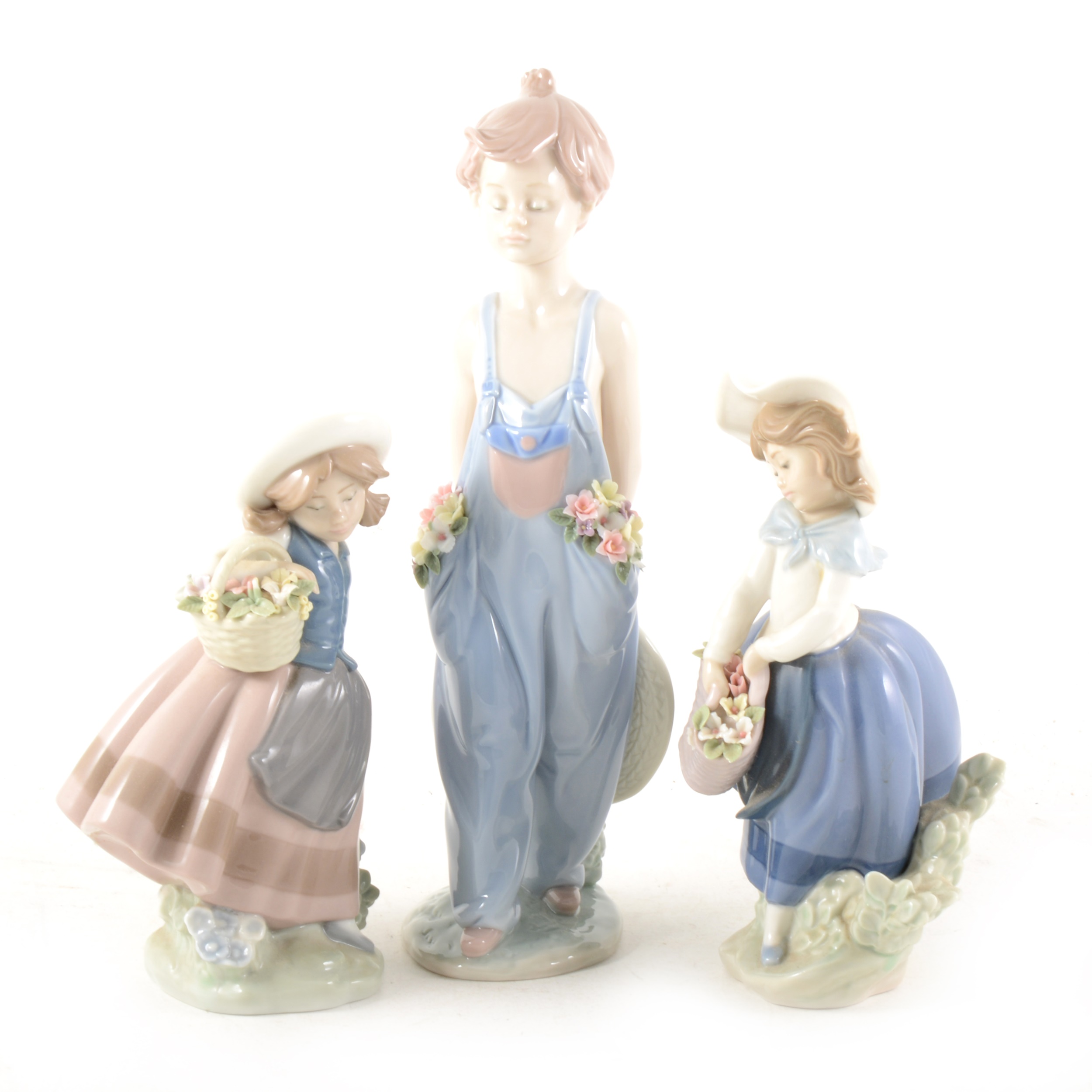 Three Lladro figures, including Pocket Full of Wishes