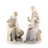 Two large Lladro figures