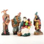 Four Royal Doulton figurines