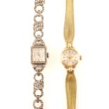 Tudor, Bucherer - two wrist watches, lady's.