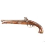 A Flintlock pistol, 24cm barrel