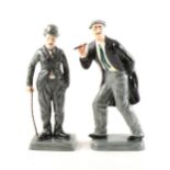 Royal Doulton "Charlie Chaplin" and "Groucho Marx", limited edition figures.