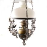 A cast metal centre light fitting