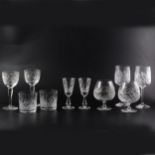 A quantity of cut crystal stemware, mostly Edinburgh Crystal